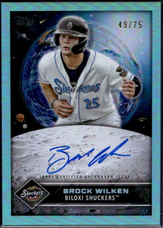 Brock Wilken 2024 Topps Pro Debut #FCA-BW Future Cornerstones Autographs - Aqua Foil /75 RAW
