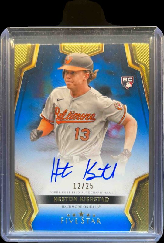 Heston Kjerstad 2024 Topps Five Star #FSA-HK Blue /25 Rookie RAW