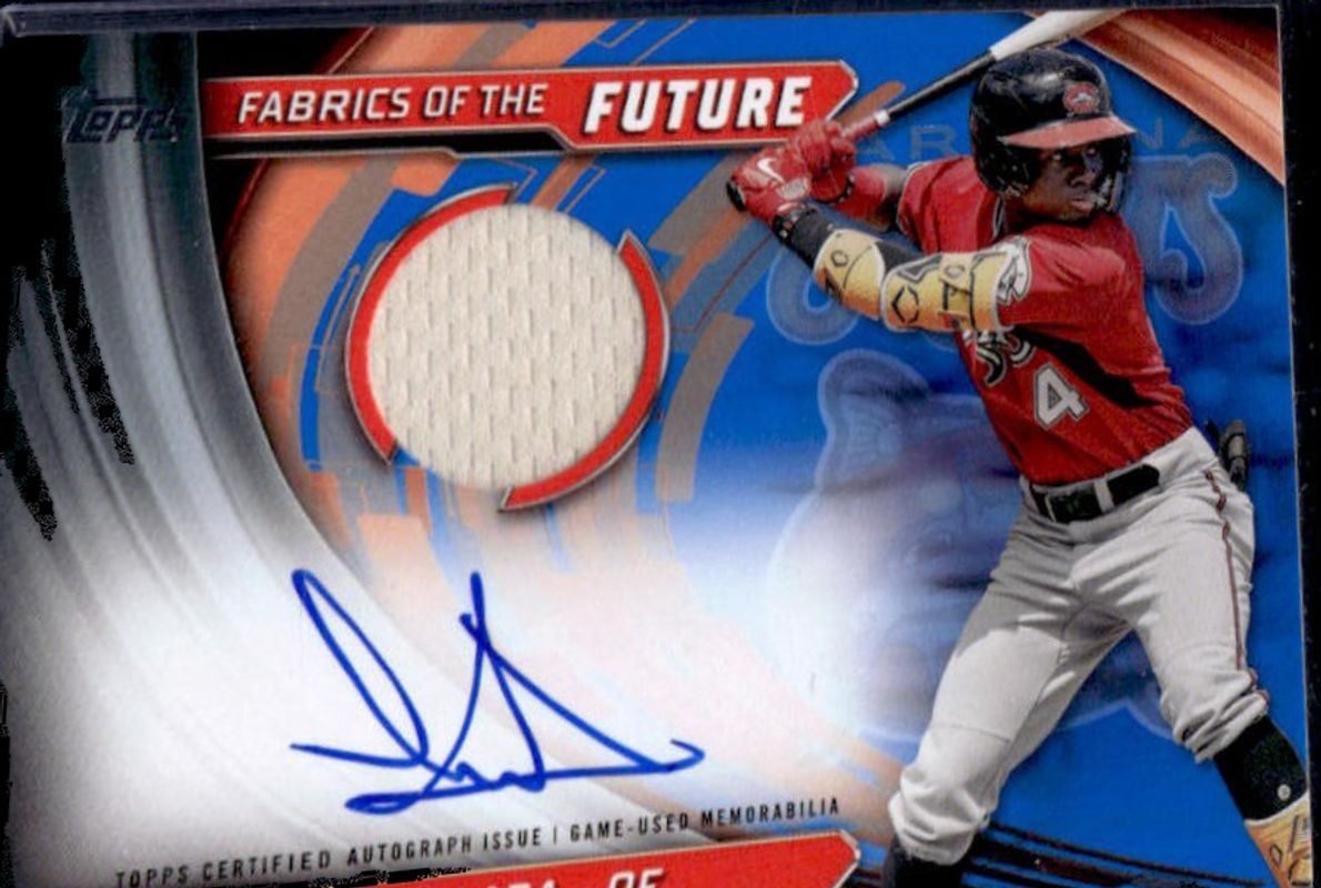 Luis Lara 2024 Topps Pro Debut #FOTF-LL Fabrics of the Future Autographs Relics - Blue /150 RAW