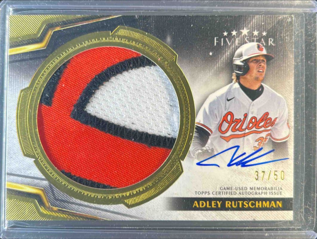 Adley Rutschman 2024 Topps Five Star #FSJP-AR Five Star Autographed Jumbo Prime Relics /50 RAW