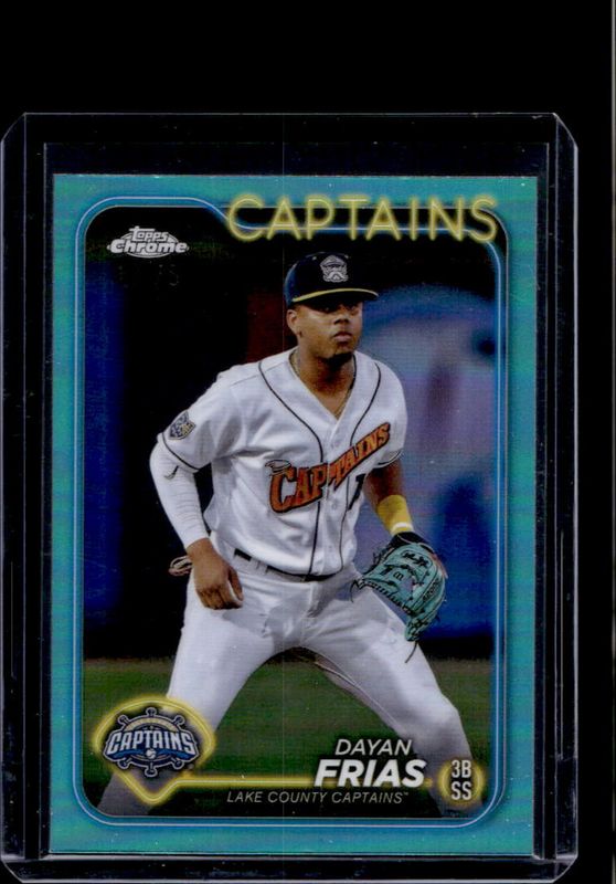 Dayan Frias 2024 Topps Pro Debut #PDC-154 Chrome - Aqua Refractor /75 RAW