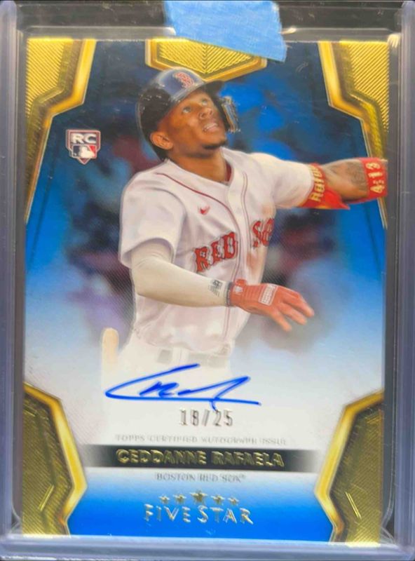 Ceddanne Rafaela 2024 Topps Five Star #FSA-CR Blue /25 Rookie RAW