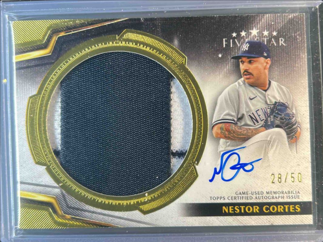 2024 Topps Five Star #FSJP-NC Five Star Autographed Jumbo Prime Relics /50