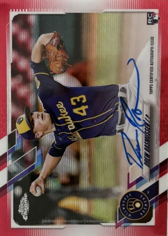 2021 Topps Chrome #RA-DR Rookie Auto - Red Refractor /5