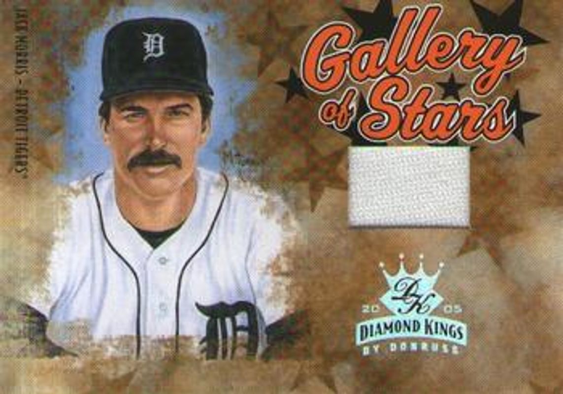 Jack Morris 2005 Diamond Kings #GS-13 Gallery of Stars Jersey /100 RAW