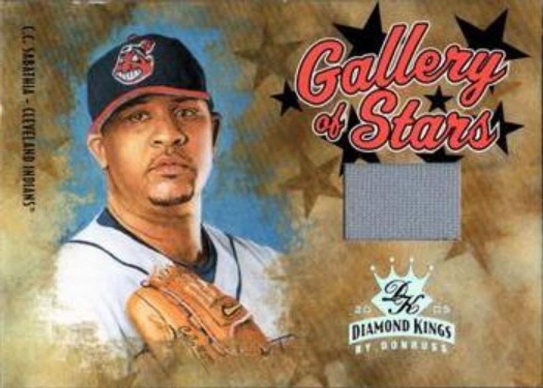 CC Sabathia 2005 Diamond Kings #GS-4 Gallery of Stars Jersey /100 RAW