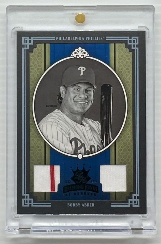 Bobby Abreu 2005 Diamond Kings #172 Materials - Framed Black Black & White /10 RAW