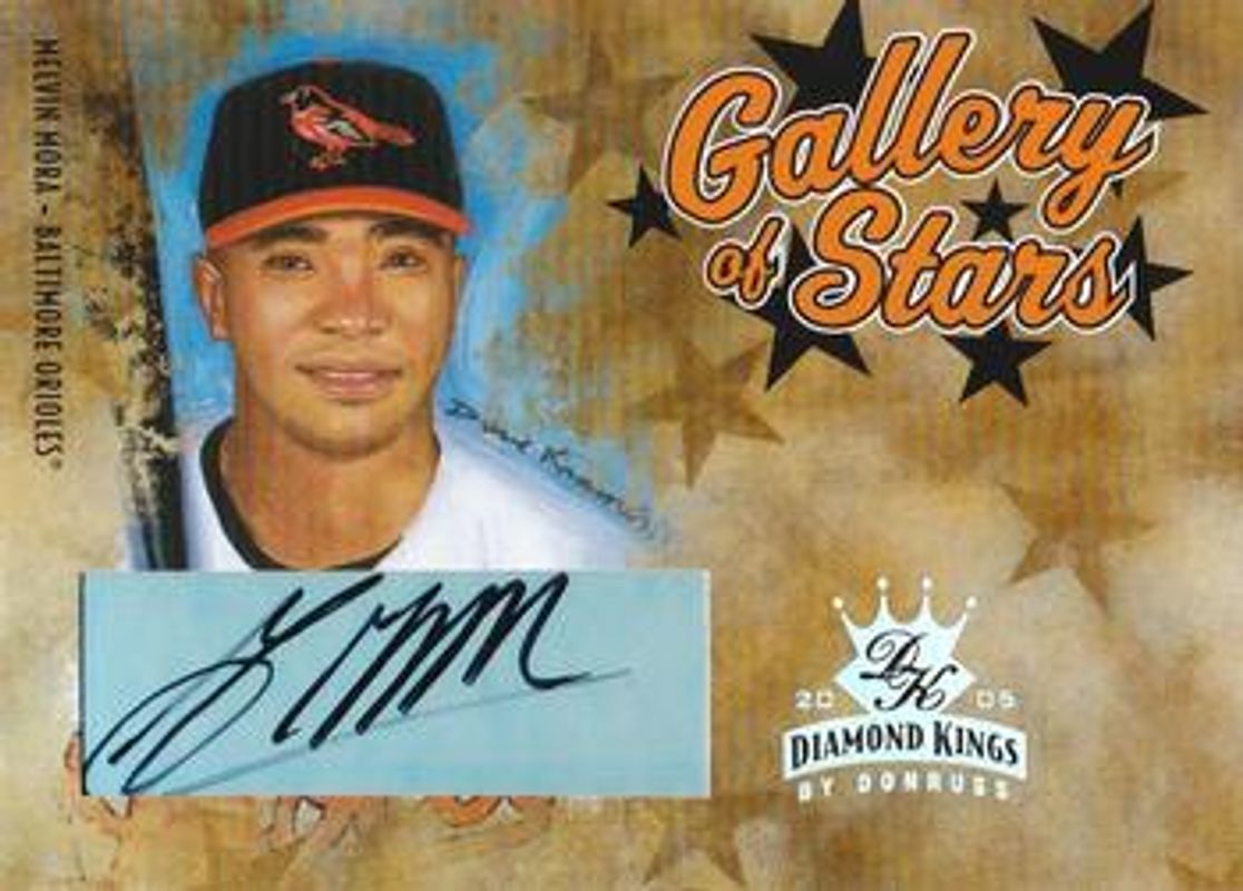 Melvin Mora 2005 Diamond Kings #GS-20 Gallery of Stars Signatures /100 RAW