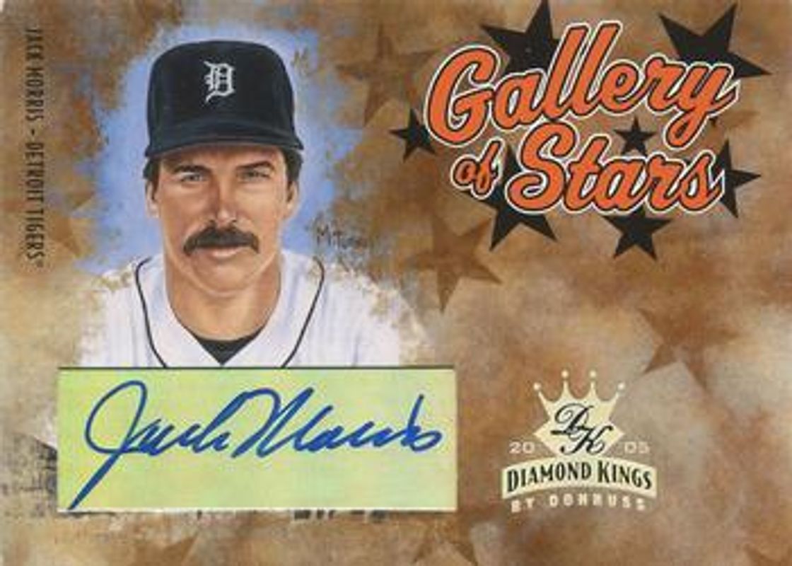 Jack Morris 2005 Diamond Kings #GS-13 Gallery of Stars Signatures /100 RAW