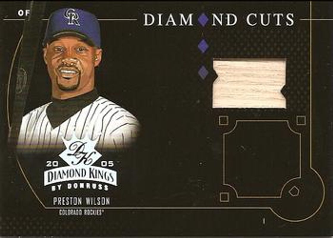 Preston Wilson 2005 Diamond Kings #DC-37 Diamond Cuts Bat /200 RAW