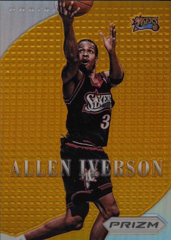 Allen Iverson 2012 Prizm #187 Gold /10 PSA 10