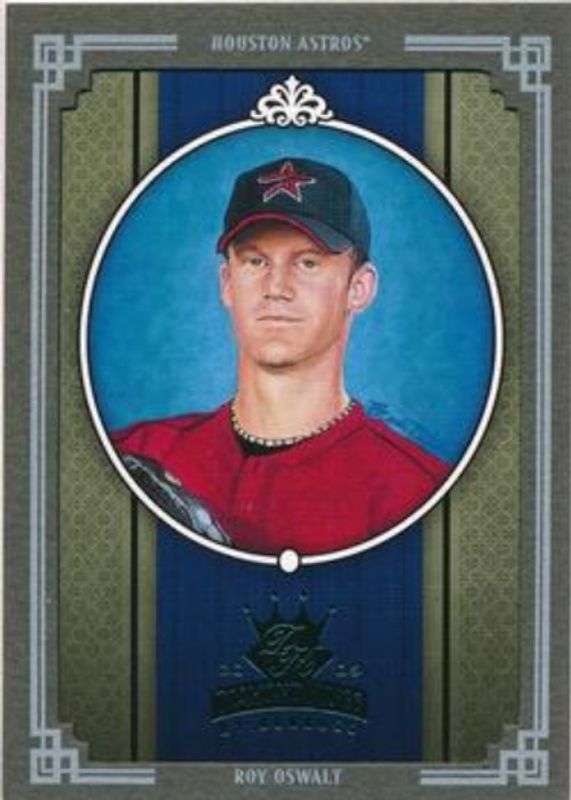 Roy Oswalt 2005 Diamond Kings #104 Framed Green /50 RAW