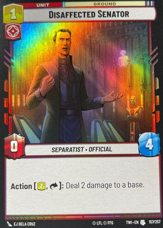 Disaffected Senator Star Wars Cards Price Guide - Sports Card Investor
