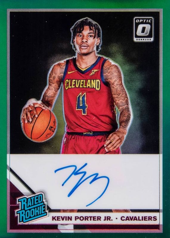 Kevin Porter Jr. 2019 Optic #179 Rated Rookie Signatures - Green /5 PSA 10