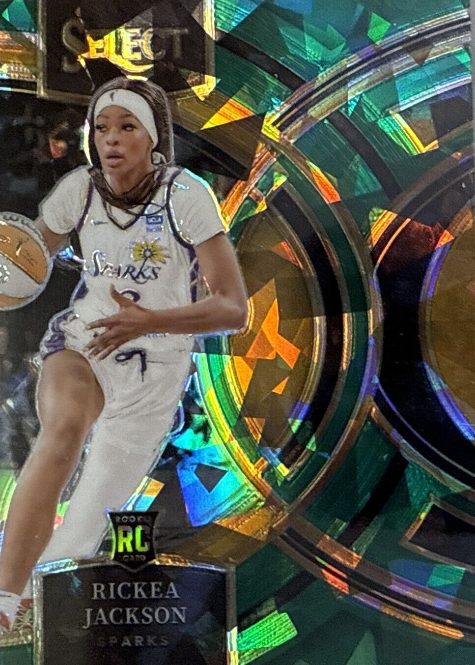 Rickea Jackson 2024 Select WNBA #127 Premier Level Green Ice Price ...