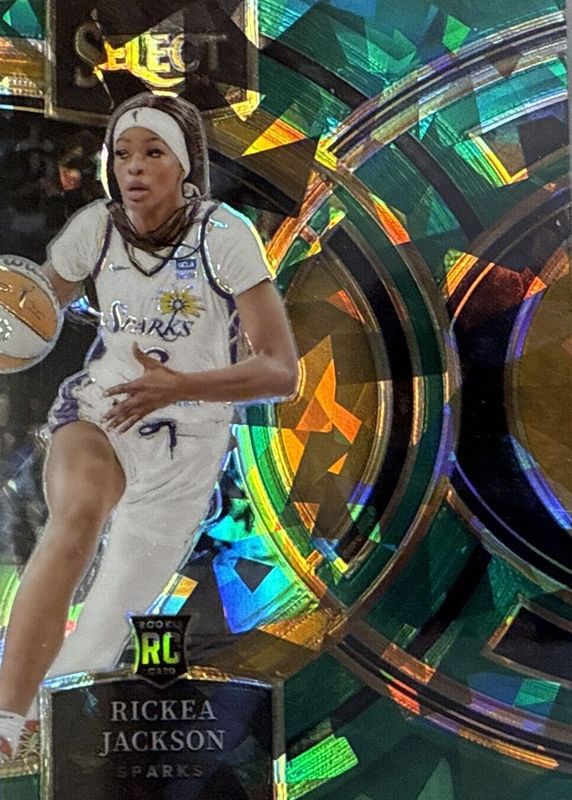 Rickea Jackson 2024 Select WNBA #127 Premier Level Green Ice Rookie PSA 10