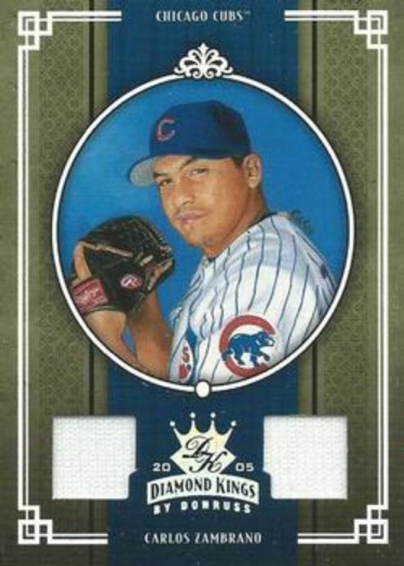 Carlos Zambrano 2005 Diamond Kings #51 Materials - Silver /100 RAW