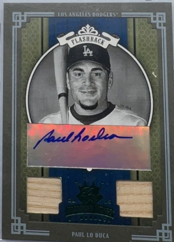 Paul Lo Duca 2005 Diamond Kings #271 Materials - Framed Green Black & White /25 RAW