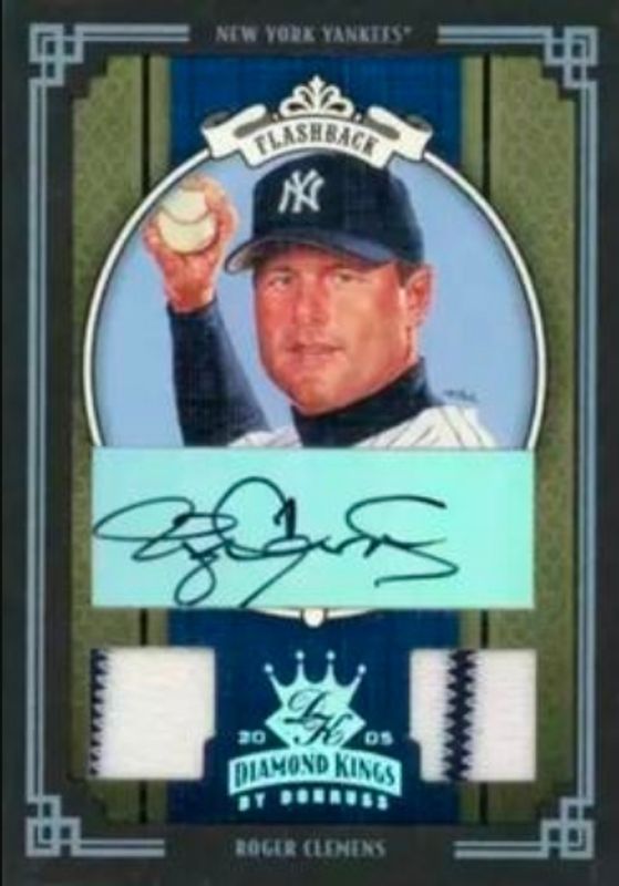Roger Clemens 2005 Diamond Kings #278 Signatures Materials - Framed Black Platinum /1 RAW