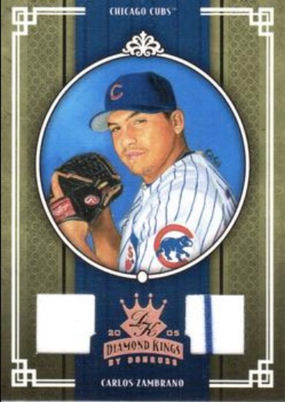Carlos Zambrano 2005 Diamond Kings #51 Materials - Bronze /200 RAW