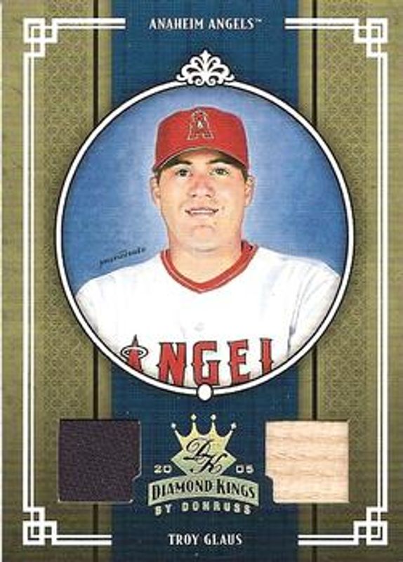 Troy Glaus 2005 Diamond Kings #4 Materials - Gold /25 RAW