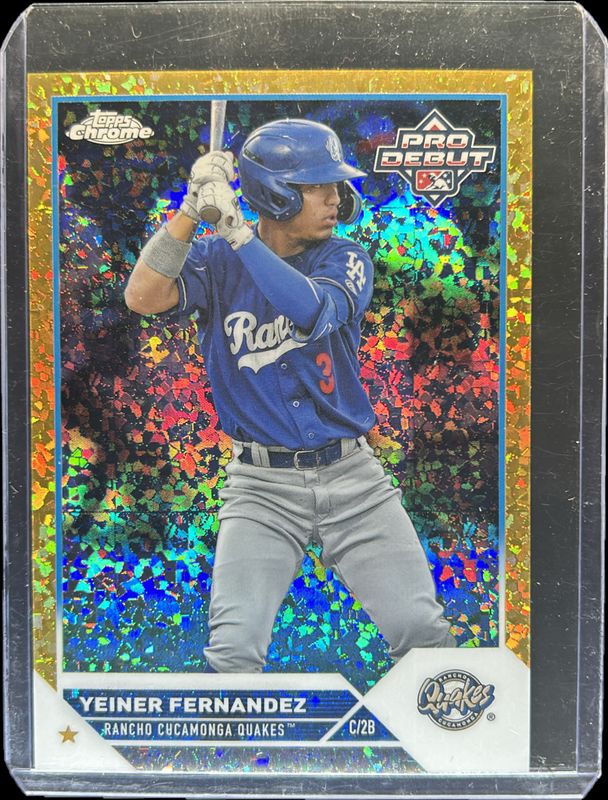 2023 Topps Pro Debut #PDC-4 Base Chrome - Gold Mini Diamond Refractor /50