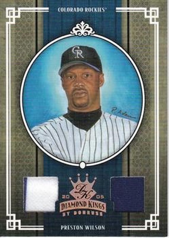 Preston Wilson 2005 Diamond Kings #343 Materials - Bronze /200 RAW