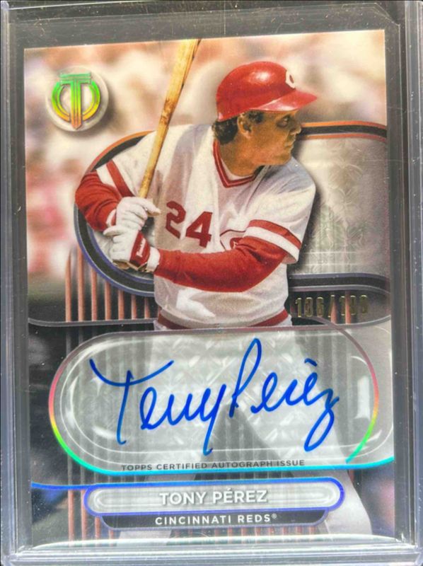 Tony Perez 2024 Topps Tribute #TA-TP Tribute Autographs /199 RAW