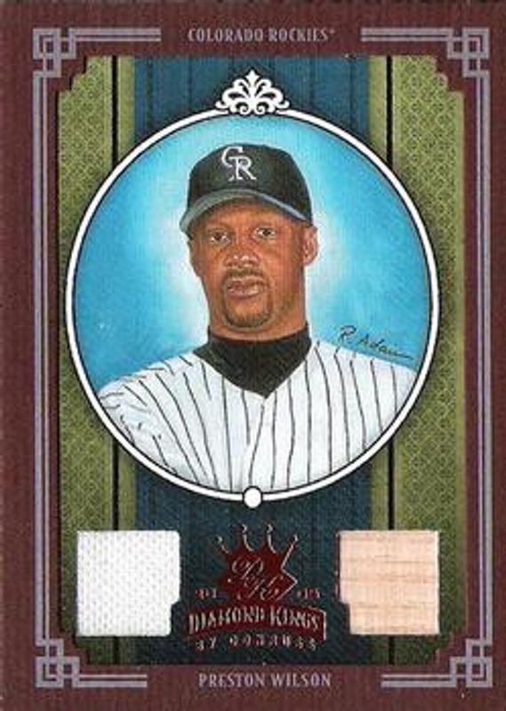Preston Wilson 2005 Diamond Kings #343 Materials - Framed Red /200 RAW