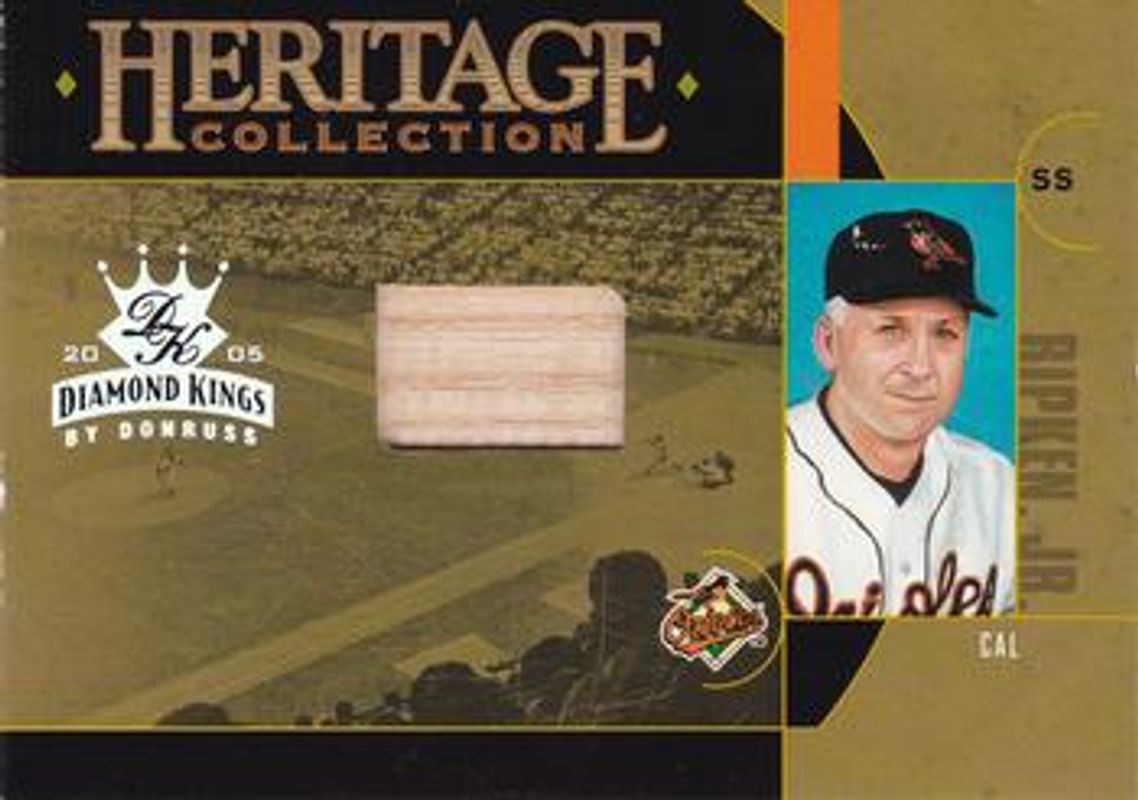 Cal Ripken, Jr. 2005 Diamond Kings #HC-3 Heritage Collection Bat /50 RAW