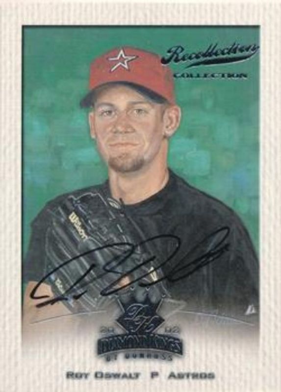 Roy Oswalt 2005 Diamond Kings #RO1 Recollection Autographs - Silver /12004 RAW