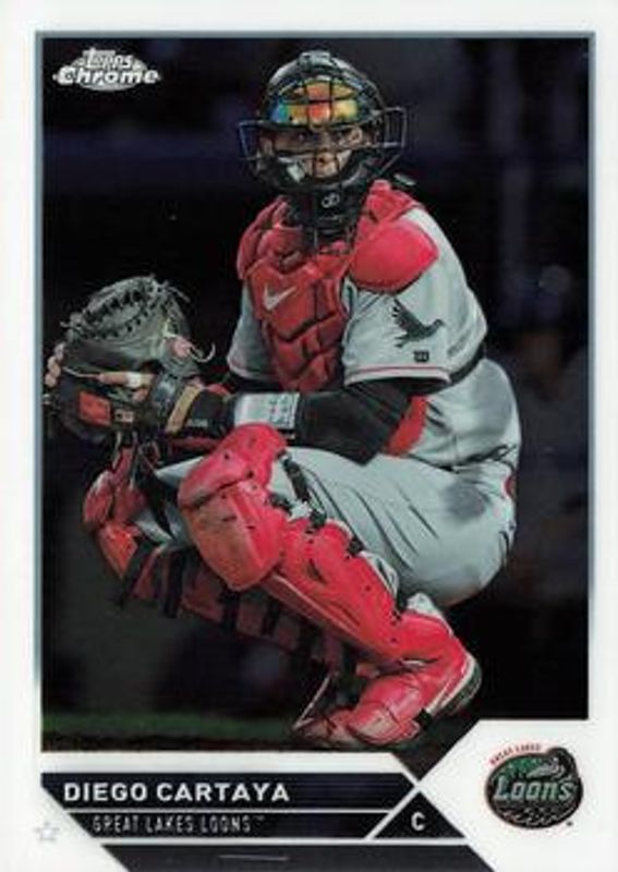 Diego Cartaya 2023 Topps Pro Debut #PDC-169 Base Chrome RAW