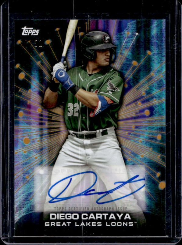 Diego Cartaya 2023 Topps Pro Debut #FC-DC Future Cornerstones Autographs - Gold /50 RAW