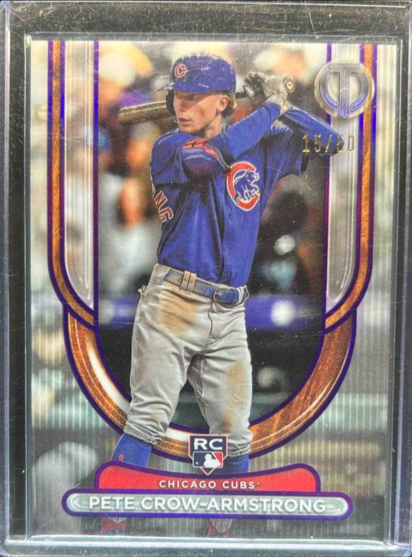 Pete Crow-Armstrong 2024 Topps Tribute #83 Purple /50 Rookie RAW