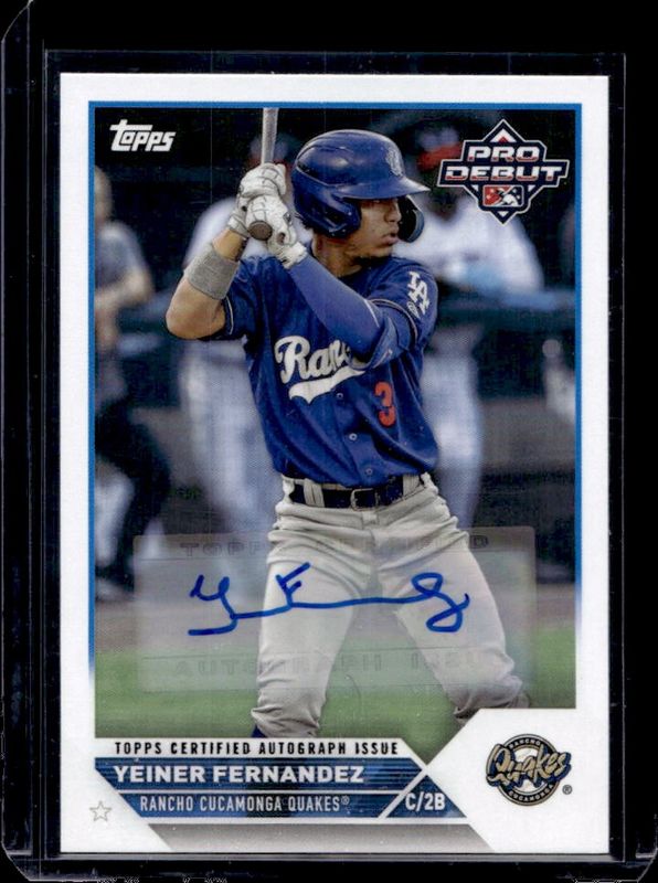 2023 Topps Pro Debut #PD-4 Autographs