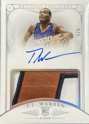 2014 National Treasures #113 Rookie Patch Auto - Platinum /5