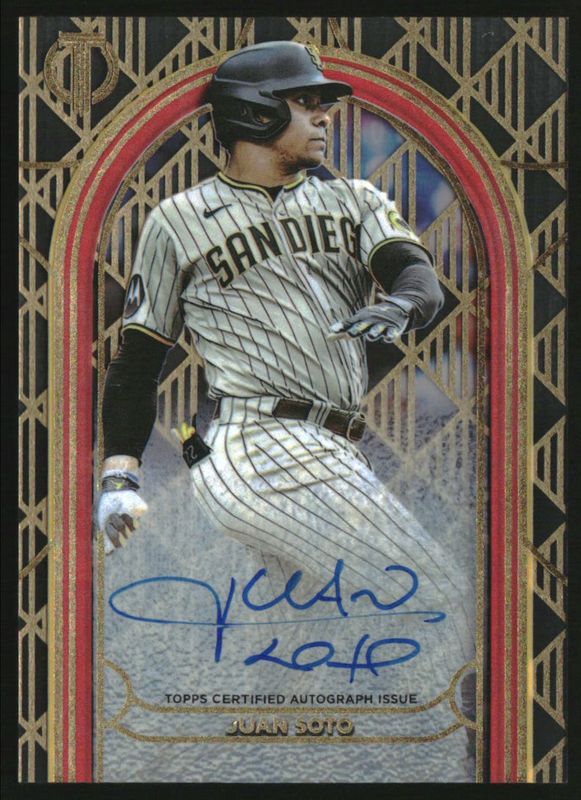 Juan Soto 2024 Topps Tribute #IPA-JS Iconic Perspectives Autographs - Red /10 RAW