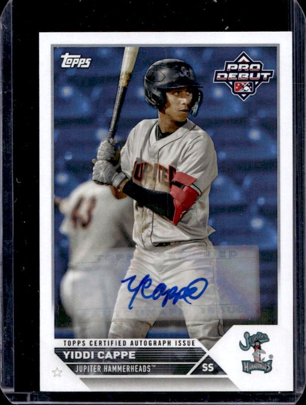 Yiddi Cappe 2023 Topps Pro Debut #PD-102 Autographs RAW