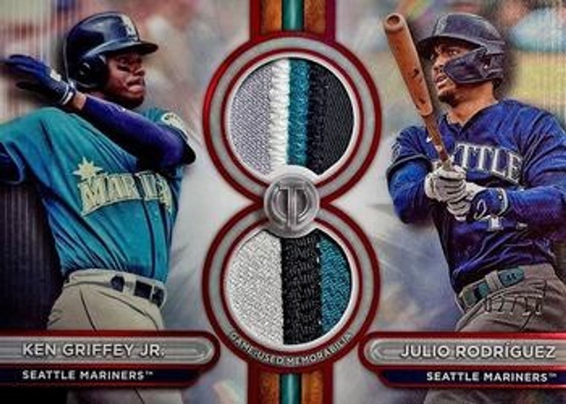 2024 Topps Tribute #DR2-GR Dual Relics Dual Player - Red /10
