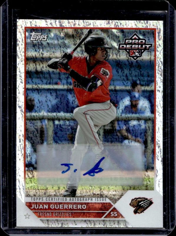 Juan Guerrero 2023 Topps Pro Debut #PD-158 Autographs - Sparkle /199 RAW