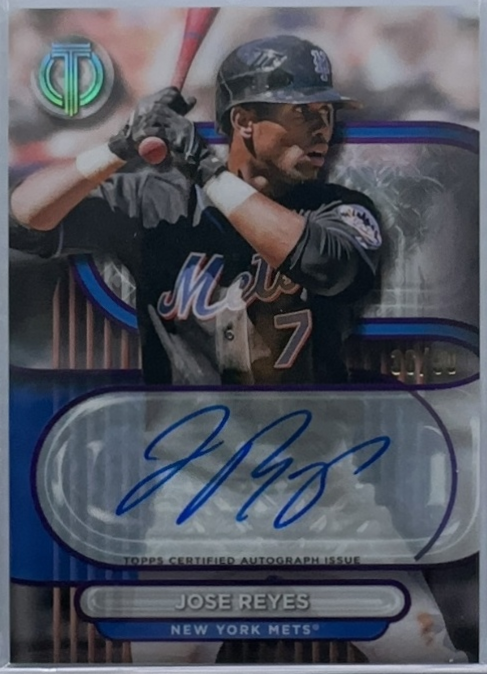 Jose Reyes 2024 Topps Tribute #TA-JRE Tribute Autographs - Blue /150 ...