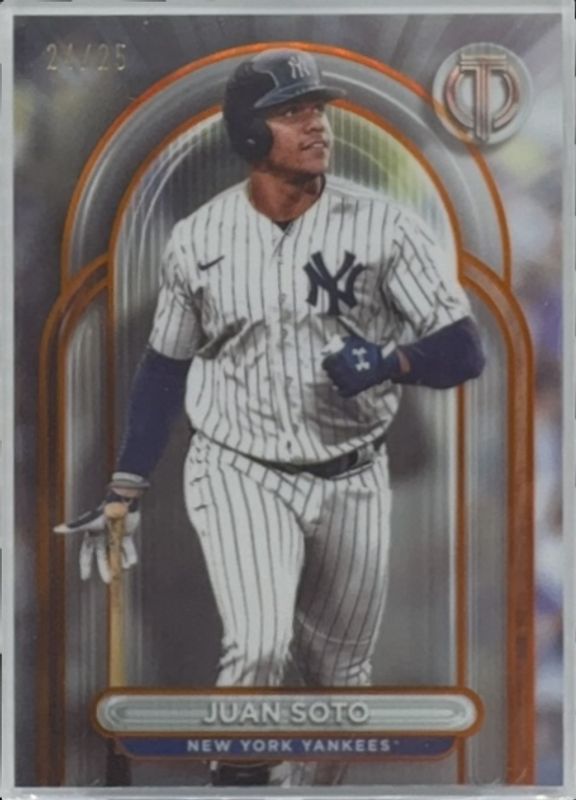 Juan Soto 2024 Topps Tribute #69 Orange /25 RAW