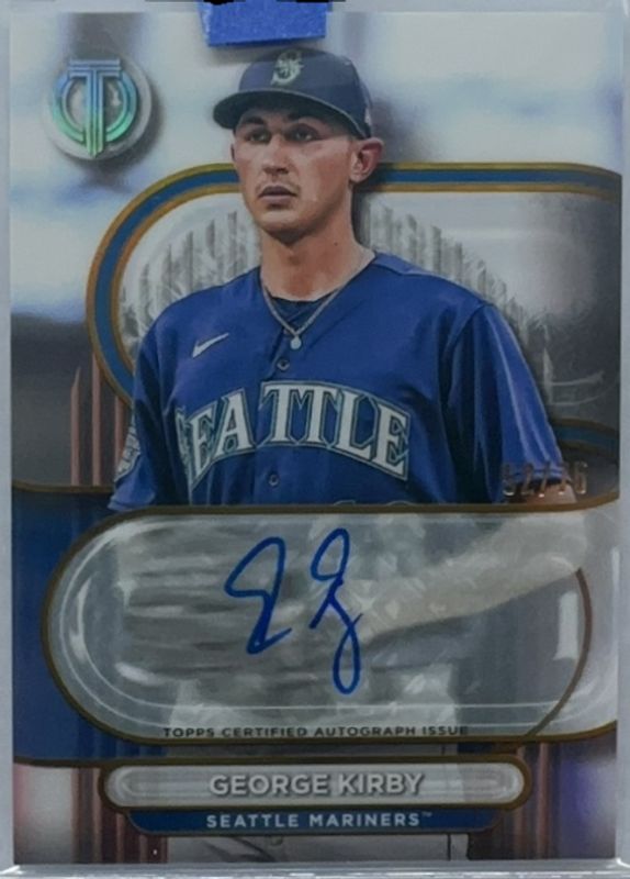 George Kirby 2024 Topps Tribute #TA-GKI Tribute Autographs - Gold /75 RAW