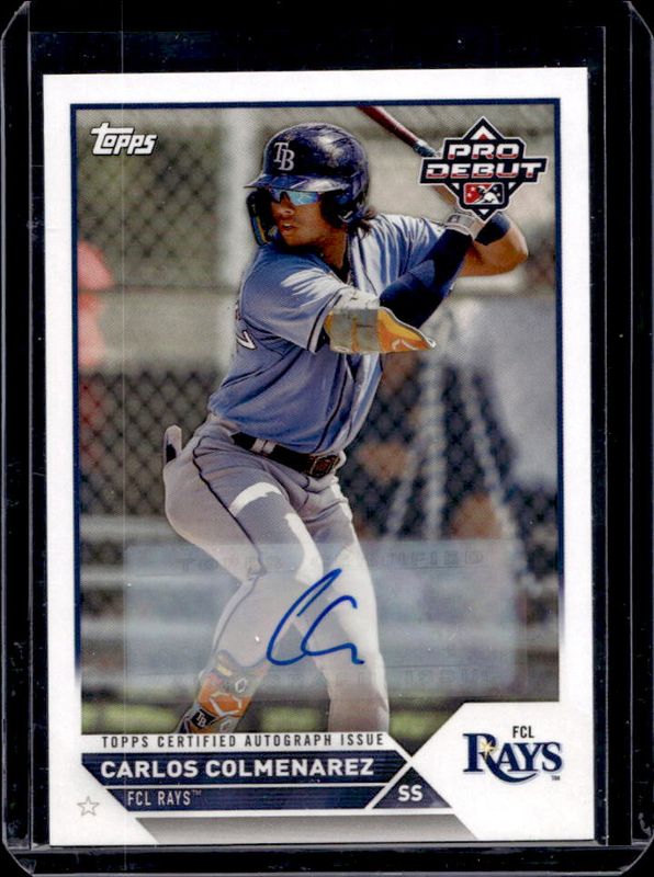 Carlos Colmenarez 2023 Topps Pro Debut #PD-14 Autographs RAW