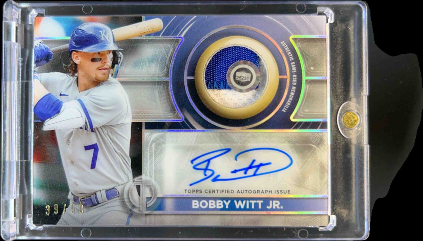 Bobby Witt 2024 Topps Tribute #APA-BW Autographs Patches /50 RAW