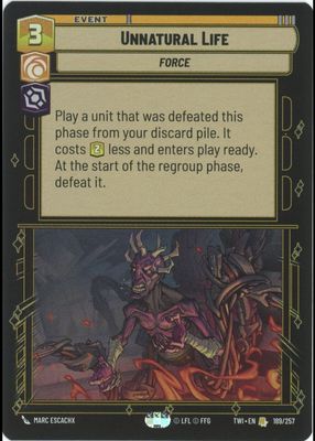 2024 Twilight of the Republic #189 Foil