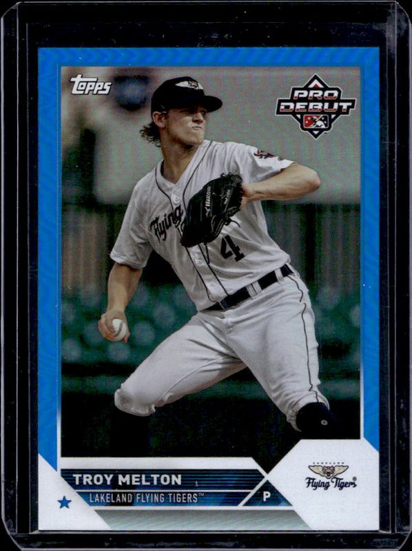 Troy Melton 2023 Topps Pro Debut #PD-148 Blue /150 RAW