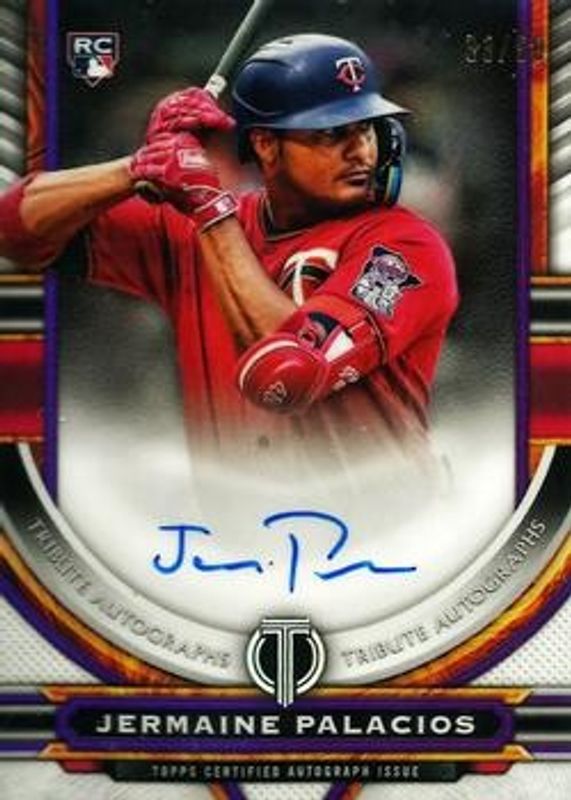 Jermaine Palacios 2023 Topps Tribute #TA-JPA Autographs - Purple /50 Rookie RAW