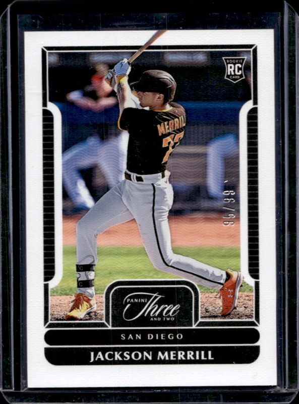 Jackson Merrill 2023 Panini Three and Two #54 Base /15 RAW
