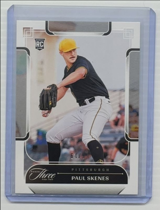 Paul Skenes 2024 Panini Three and Two #31 Base /99 Rookie RAW
